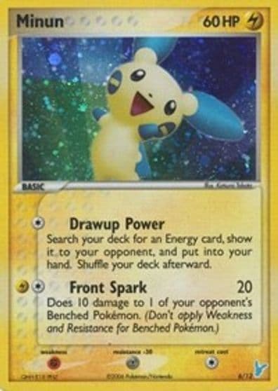 Minun EX Trainer Kit 2: Plusle & Minun Pokemon card