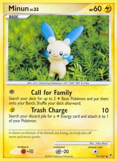 Minun Supreme Victors Pokemon card