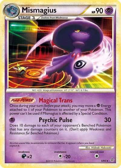 Mismagius Unleashed Pokemon card