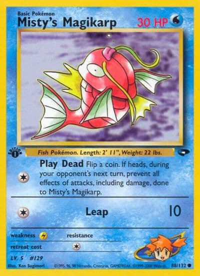Misty's Magikarp Gym Challenge Pokemon card