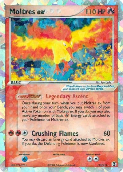 Moltres ex FireRed & LeafGreen Pokemon card