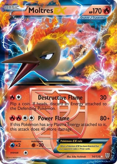 Moltres EX (Team Plasma) Plasma Storm Pokemon card