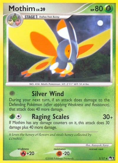 Mothim POP Series 7 Pokemon card