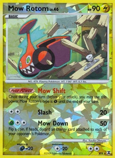Mow Rotom Rising Rivals Pokemon card