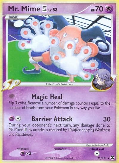 Mr. Mime E4 Rising Rivals Pokemon card