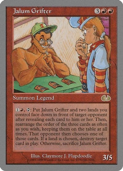 Jalum Grifter Unglued Magic card