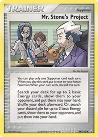 Mr. Stone's Project Holon Phantoms Pokemon card