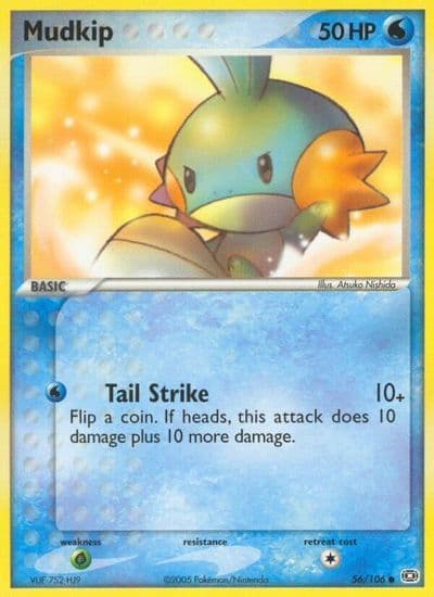 Mudkip Emerald Pokemon card