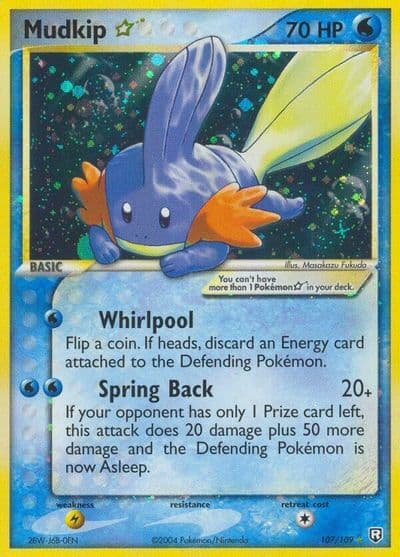 Mudkip Star Team Rocket Returns Pokemon card
