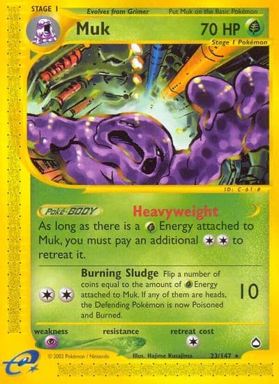 Muk Aquapolis Pokemon card