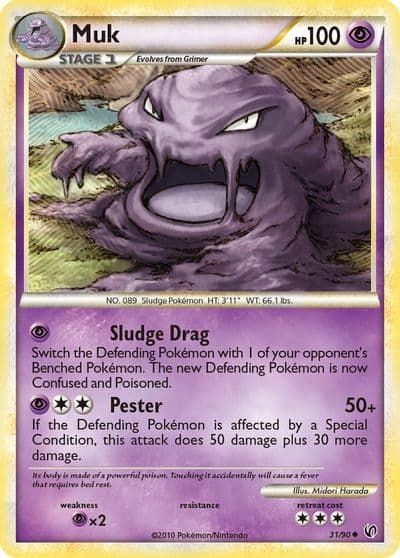 Muk Undaunted Pokemon card