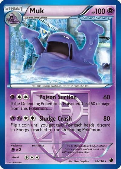Muk (Team Plasma) Plasma Freeze Pokemon card