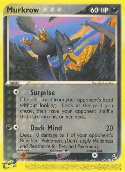 Murkrow Sandstorm Pokemon card