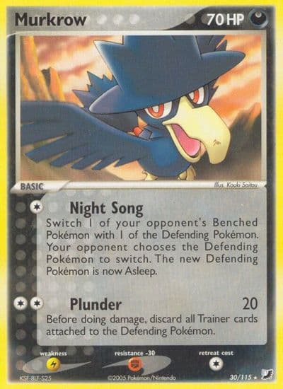Murkrow Unseen Forces Pokemon card