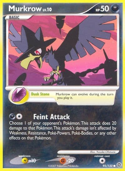 Murkrow Secret Wonders Pokemon card