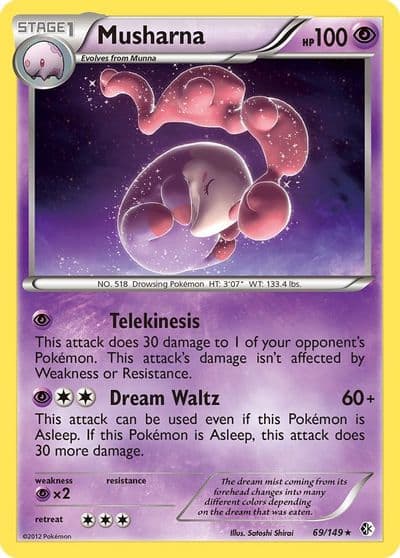 Musharna Boundaries Crossed Pokemon card