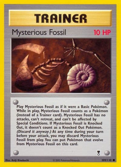 Mysterious Fossil Legendary Collection Pokemon card