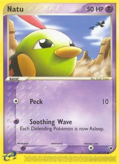 Natu EX Battle Stadium Pokemon card