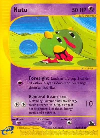 Natu Skyridge Pokemon card