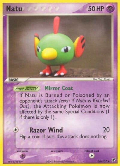 Natu Deoxys Pokemon card