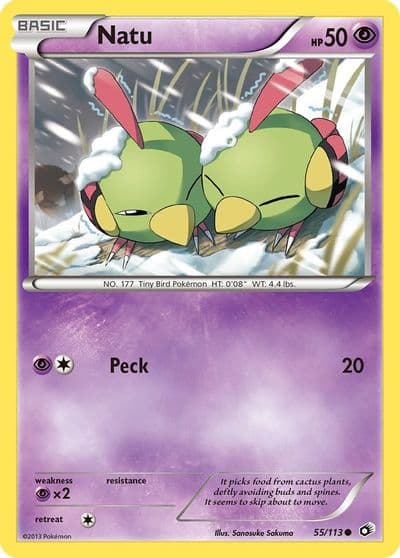 Natu Legendary Treasures Pokemon card