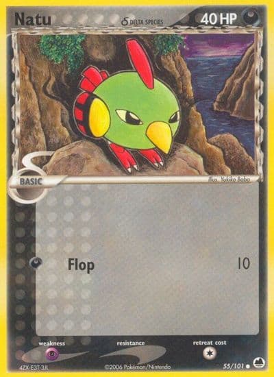 Natu (Delta Species) Dragon Frontiers Pokemon card