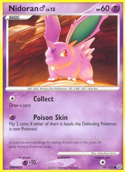 Nidoran M Secret Wonders Pokemon card