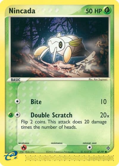 Nincada Dragon Pokemon card