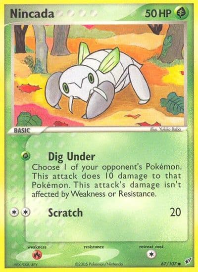 Nincada Deoxys Pokemon card