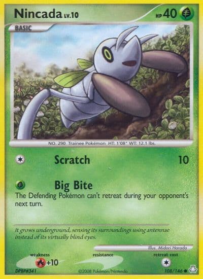 Nincada Legends Awakened Pokemon card