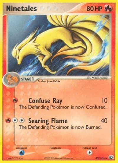 Ninetales Emerald Pokemon card