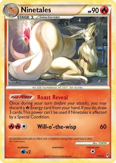 Ninetales Call of Legends Pokemon card