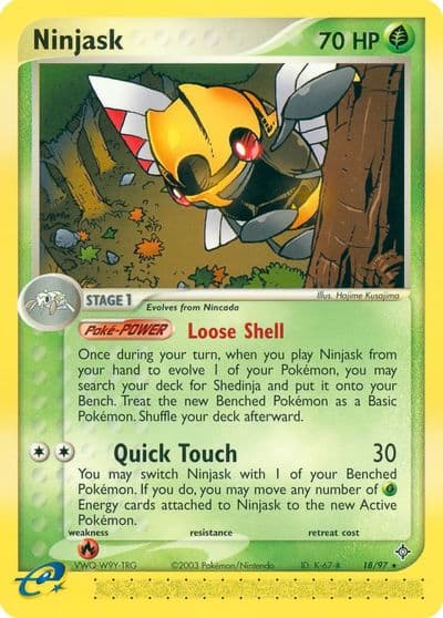 Ninjask Dragon Pokemon card