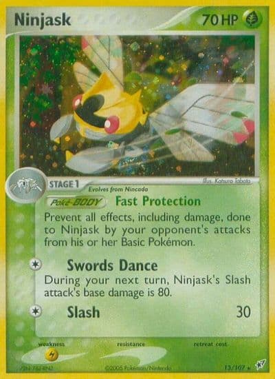 Ninjask Deoxys Pokemon card