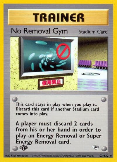 No Removal Gym Gym Heroes Pokemon card