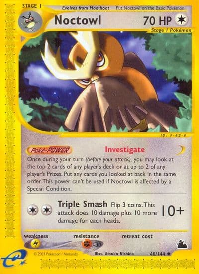 Noctowl Skyridge Pokemon card