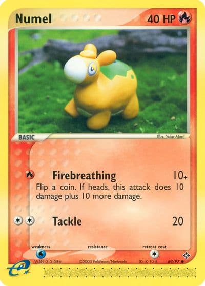 Numel Dragon Pokemon card