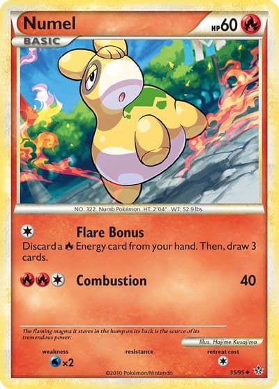 Numel Unleashed Pokemon card