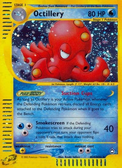 Octillery (H20) Aquapolis Pokemon card