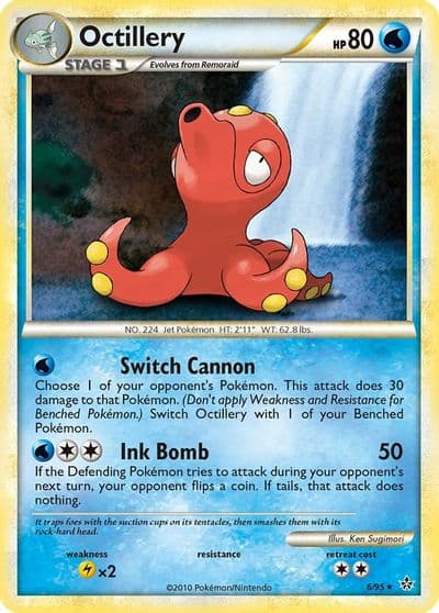 Octillery Unleashed Pokemon card