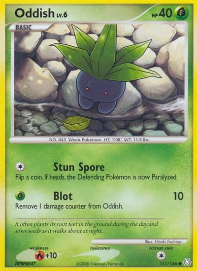 Oddish (111) Legends Awakened Pokemon card