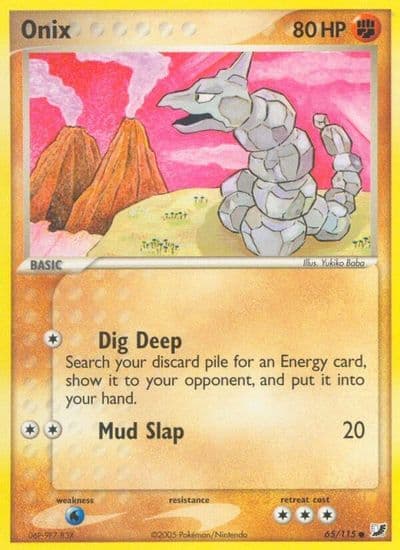 Onix Unseen Forces Pokemon card
