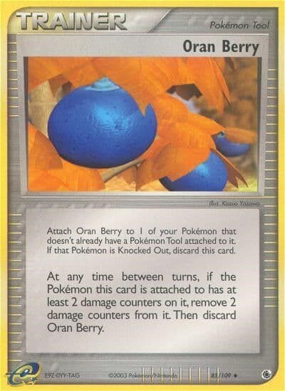 Oran Berry Ruby and Sapphire Pokemon card