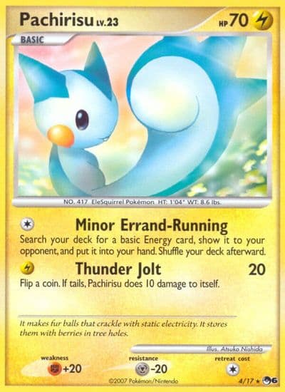 Pachirisu POP Series 6 Pokemon card