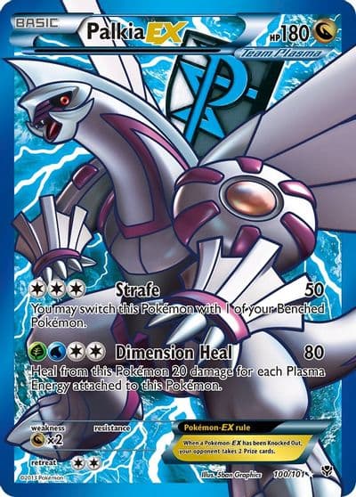 Palkia EX (Team Plasma) (100 Full Art) Plasma Blast Pokemon card
