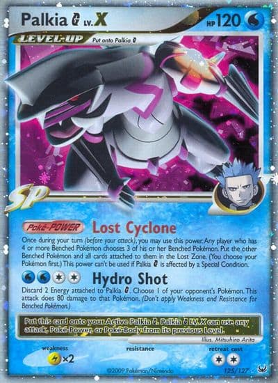Palkia G Lv.X Platinum Pokemon card