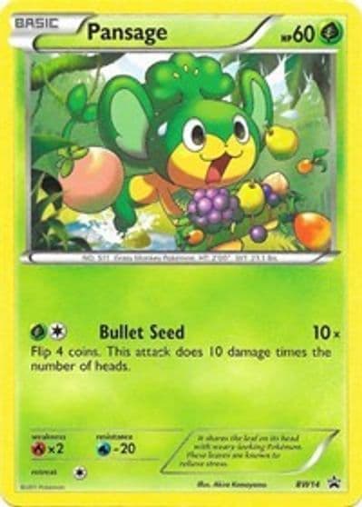 Pansage - BW14 Black and White Promos Pokemon card