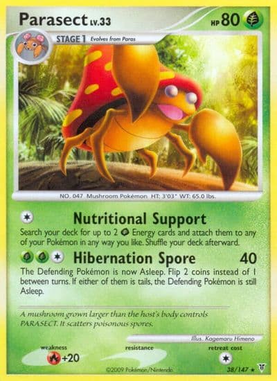 Parasect Supreme Victors Pokemon card