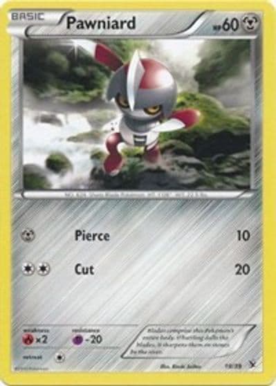 Pawniard Kalos Starter Set Pokemon card