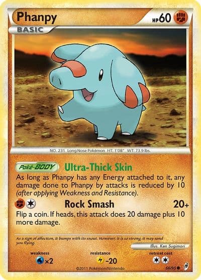 Phanpy Call of Legends Pokemon card